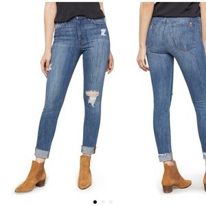 Joe’s Charlie Crop Ripped Skinny Jean